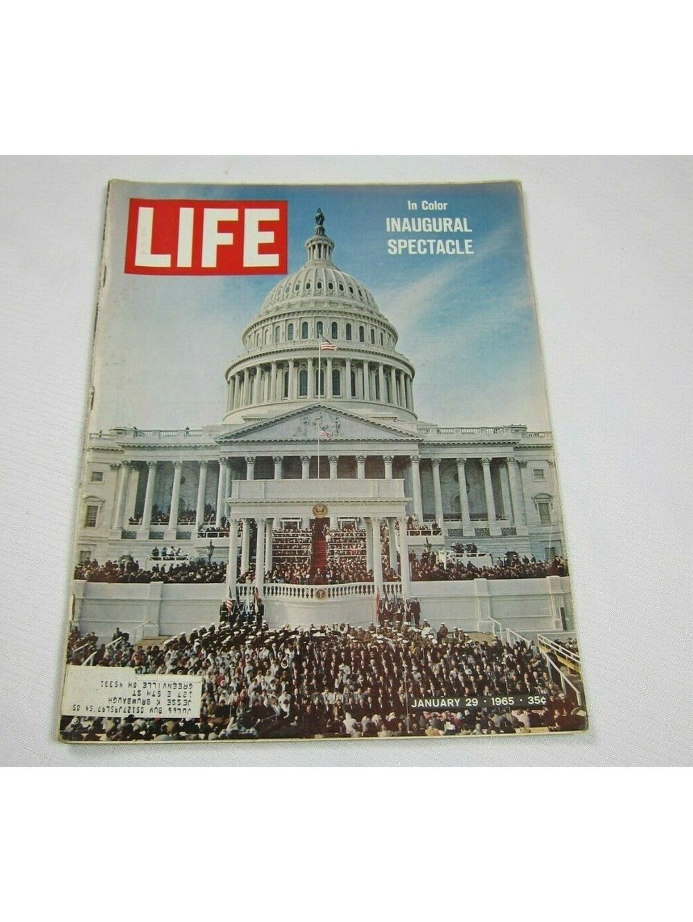 LIFE Magazine January 29, 1965 Inaugural Lyndon Johnson, Auto Ads Ford, Mercury